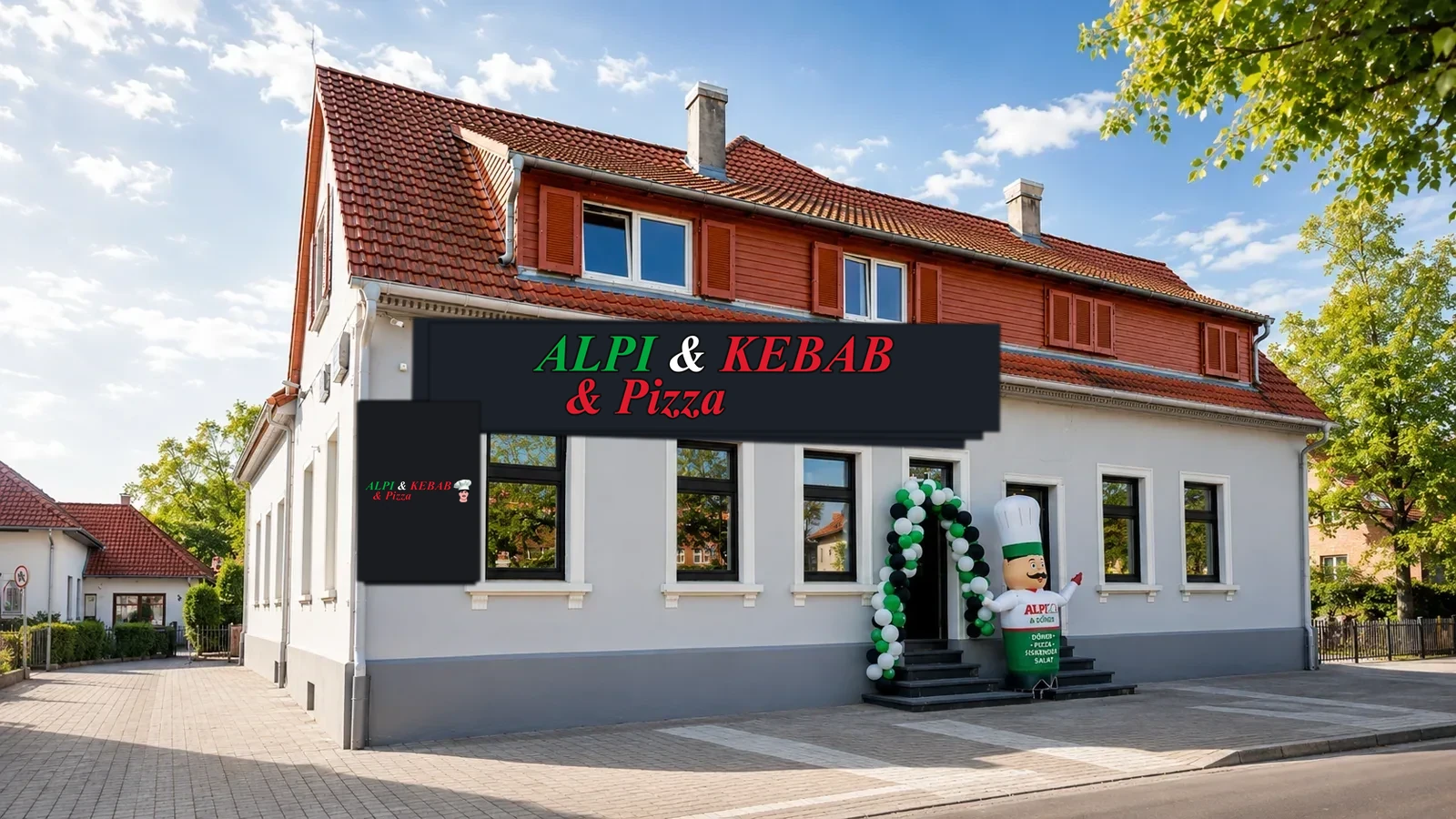 Alpi & Kebab & Pizza von außen in der Mannheimer Straße 20
